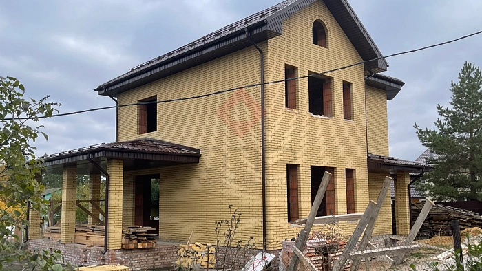 Дом из керамических блоков с кирпичной облицовкой СДТ Старая Бинарадка