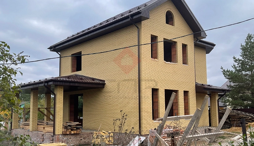 Дом из керамических блоков с кирпичной облицовкой СДТ Старая Бинарадка