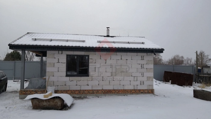 Баня из газобетонных блоков п. «Малое Томылово»