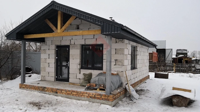 Баня из газобетонных блоков п. «Малое Томылово»