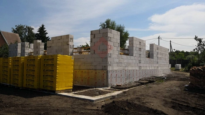 Дом из газобетонных блоков п. Малое Томылово