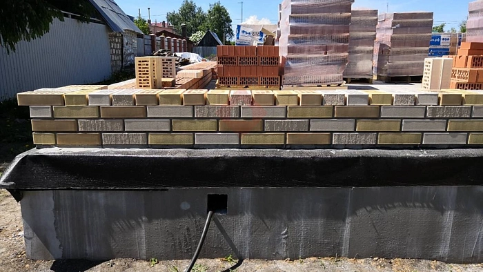 Дом из керамического кирпича с облицовкой из кирпича с. «Красный Яр»