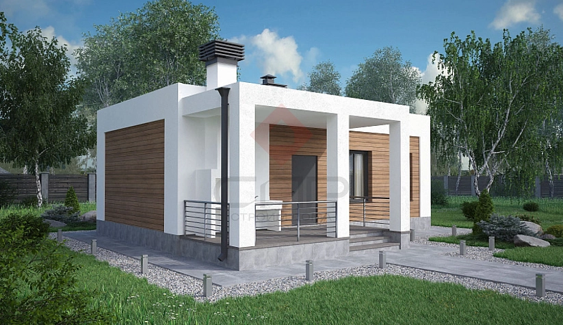 Баня из газобетонных блоков с. Старая Бинарадка