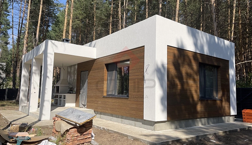 Баня из газобетонных блоков с. Старая Бинарадка