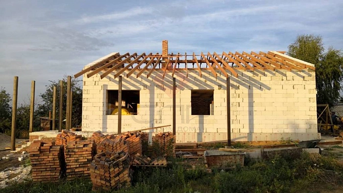 Дом из газобетонных блоков п. Малое Томылово