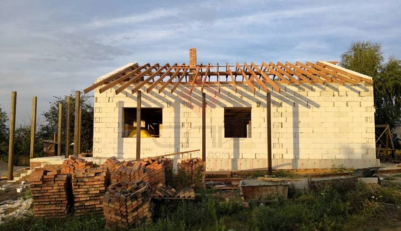 Дом из газобетонных блоков п. Малое Томылово